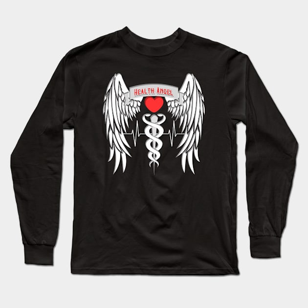 HEALTH ANGEL NURSE NURSE DOCTOR | THANK YOU Long Sleeve T-Shirt by Matee